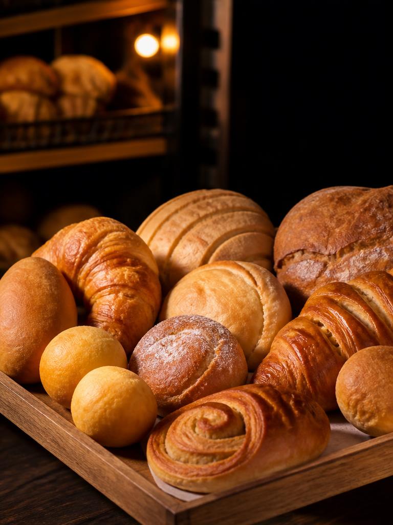 Pantalla en el mostrador de una panadería en Bogotá anunciando la promoción de la noche